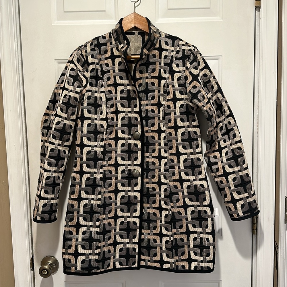 Trimdin Reversible Jacket Geometric Pattern - image 1